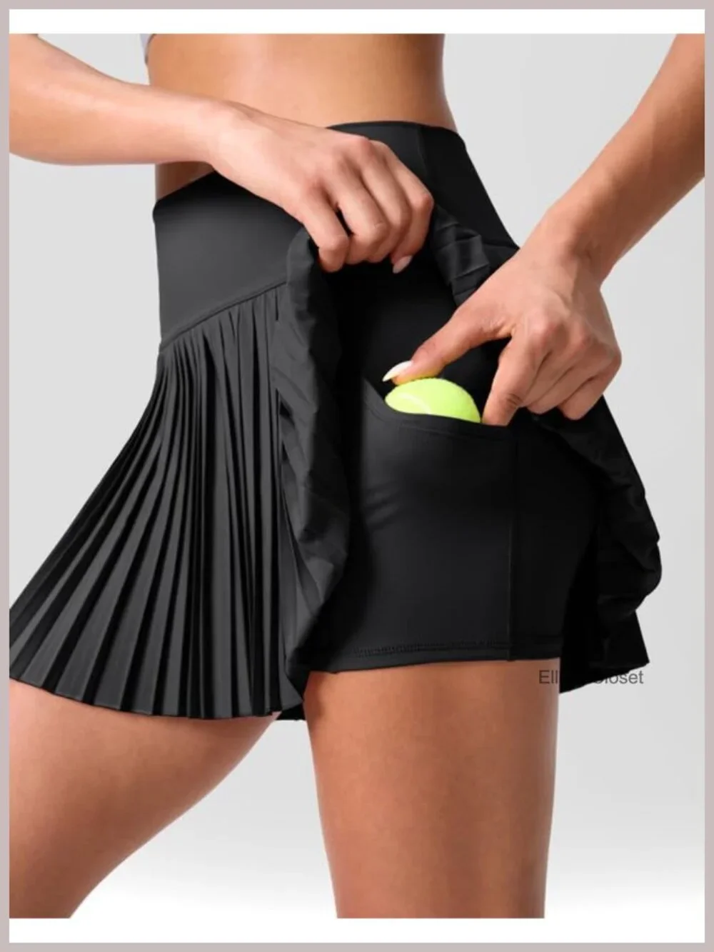 Pleated Tennis Skirt with Pockets High Waisted Lightweight Athletic Golf Skort